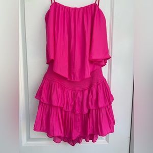 Mustard Seed Hot Pink Romper